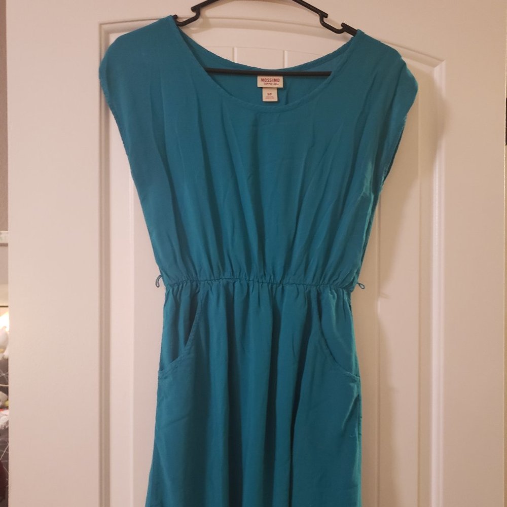 Mossimo S/P Cinched Waist T-shirt Dress w/Pockets